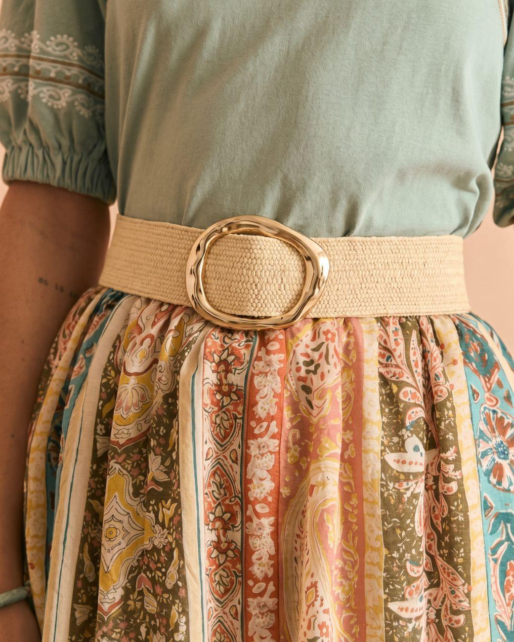 Cinturón Beige Perla