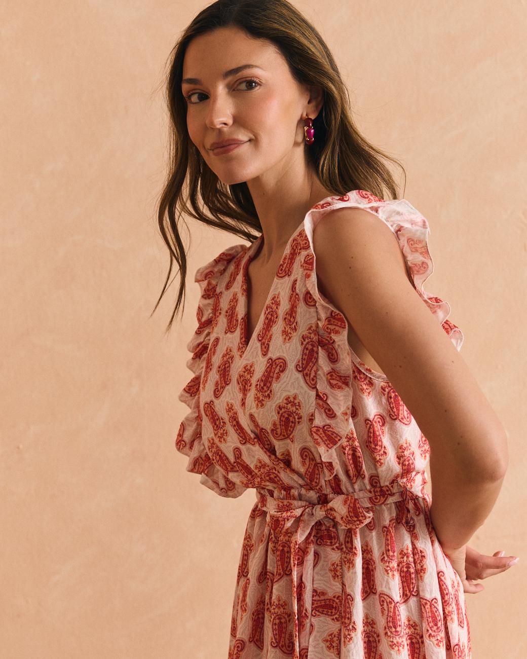 Vestido Motivos Coral
