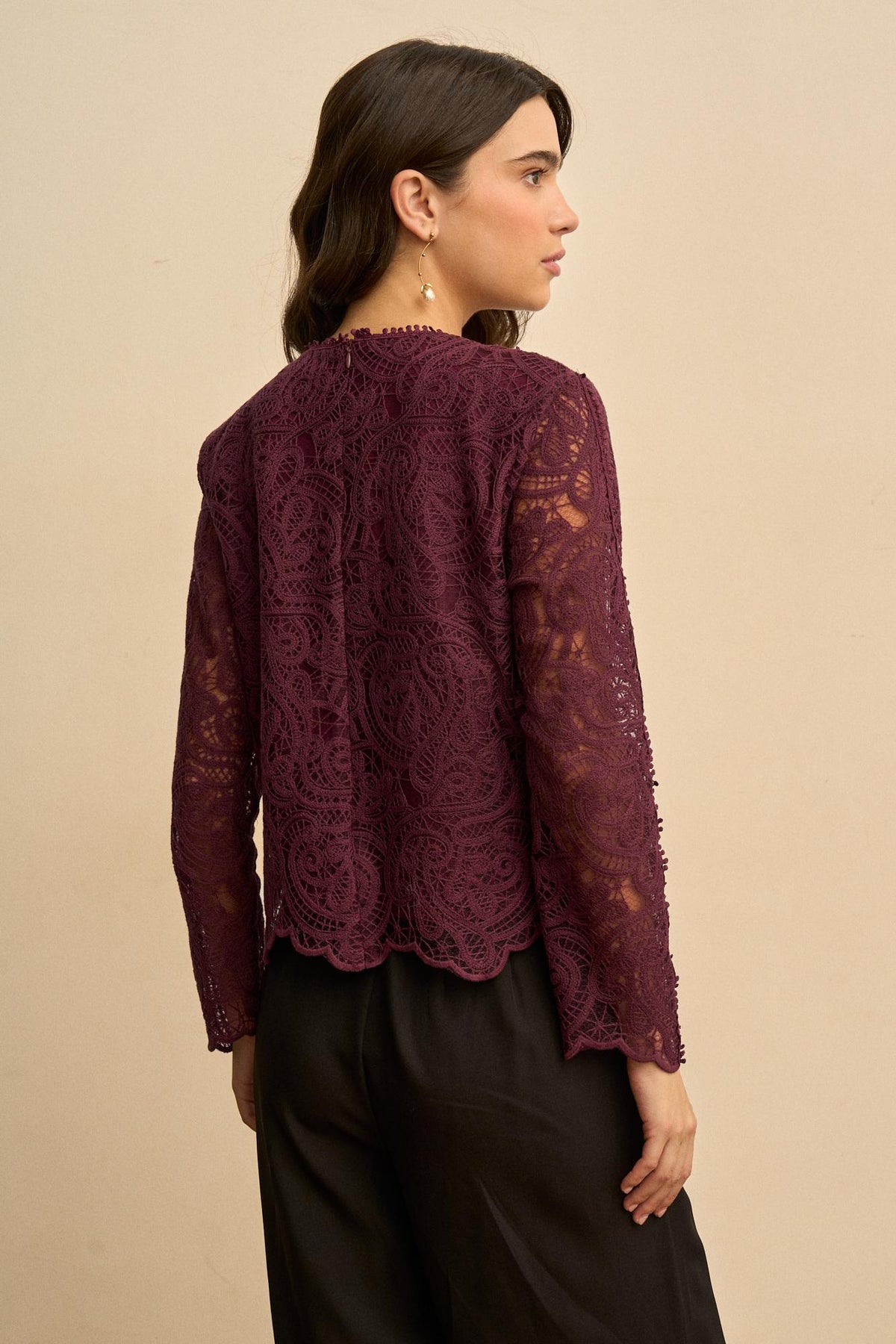 Blusa Encaje Calado Adelina