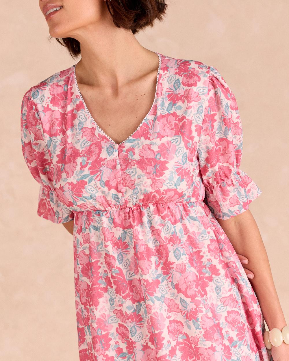 Vestido Corto Flores Cora