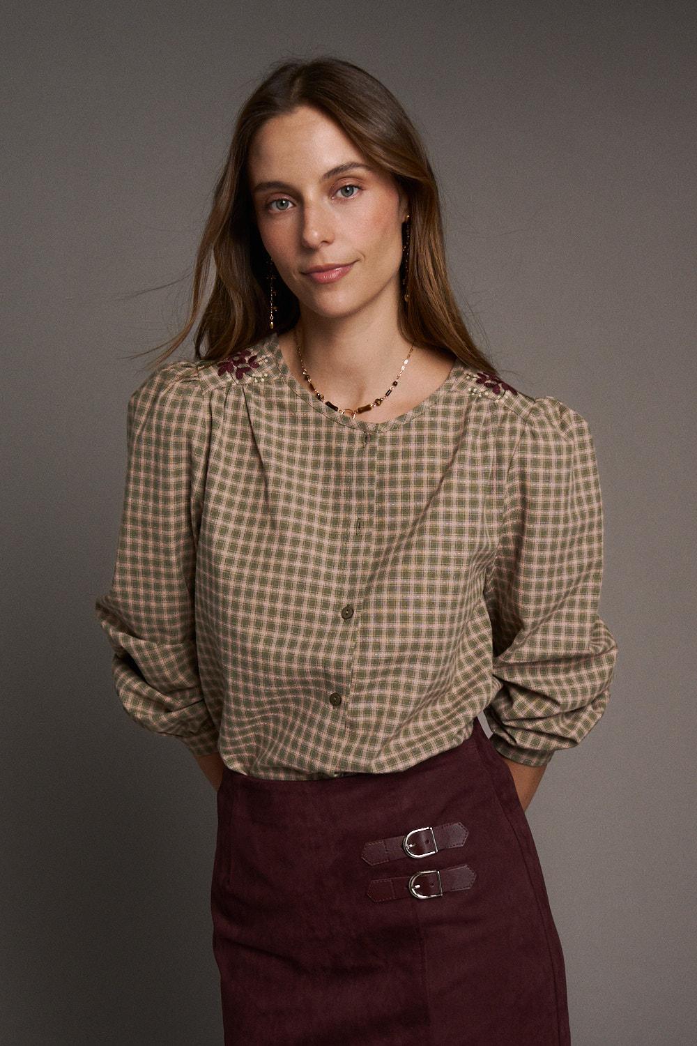 Camisa Bordada Fleur