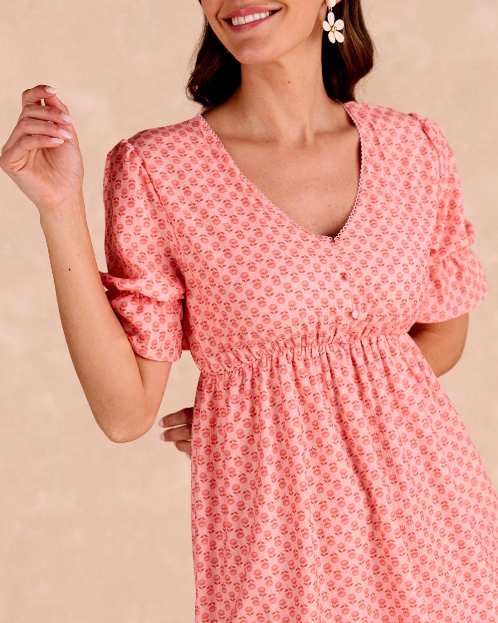 Vestido Corto Flores Senna