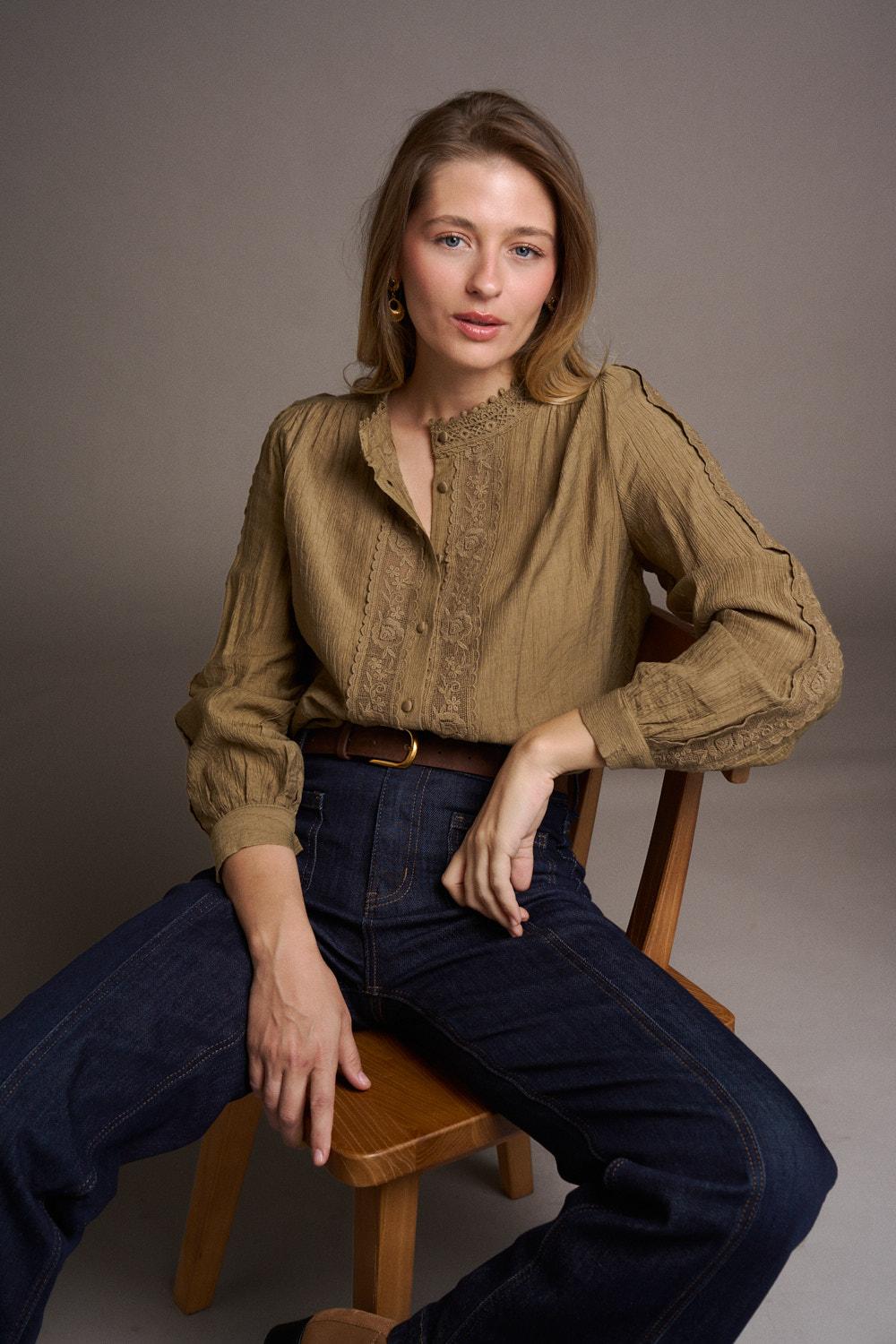 Camisa Puntilla Léonie