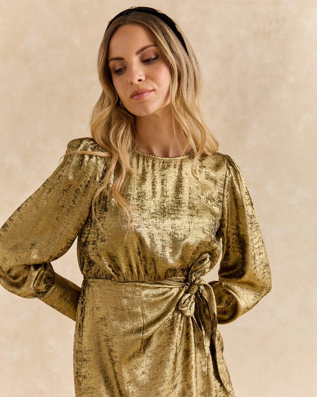 Vestido Dorado Melisa