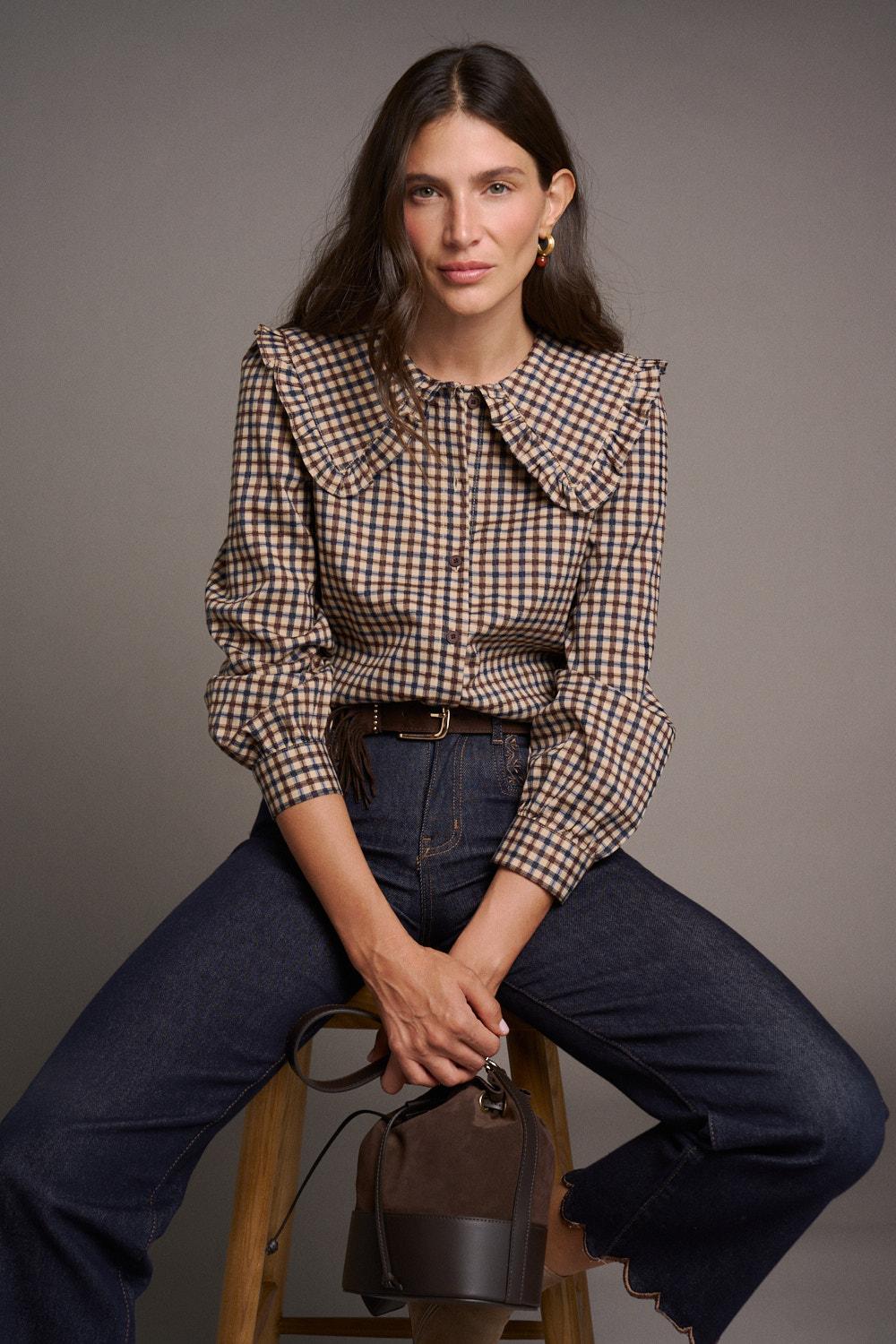 Blusa Cuadros Bérénice