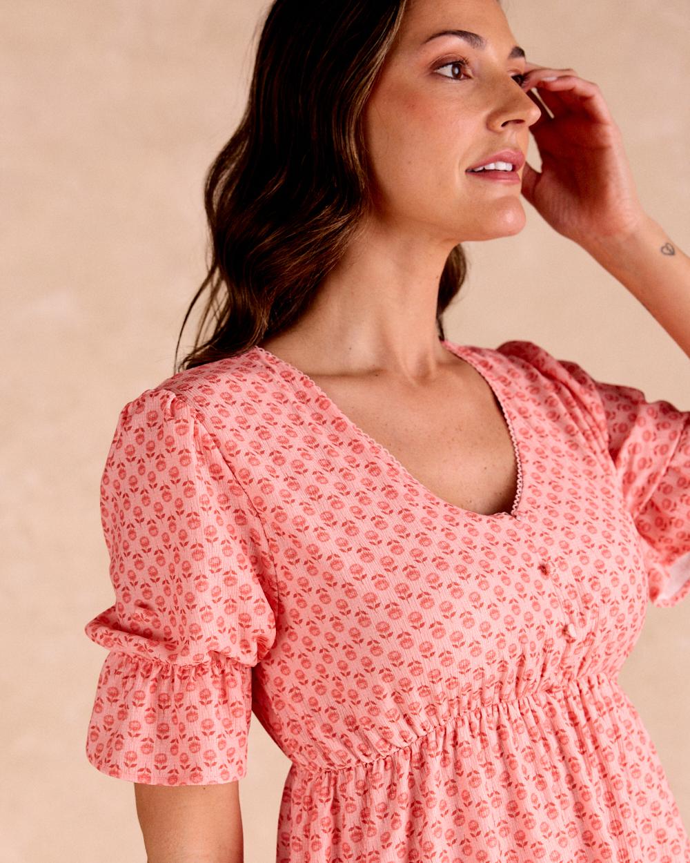 Vestido Corto Flores Senna