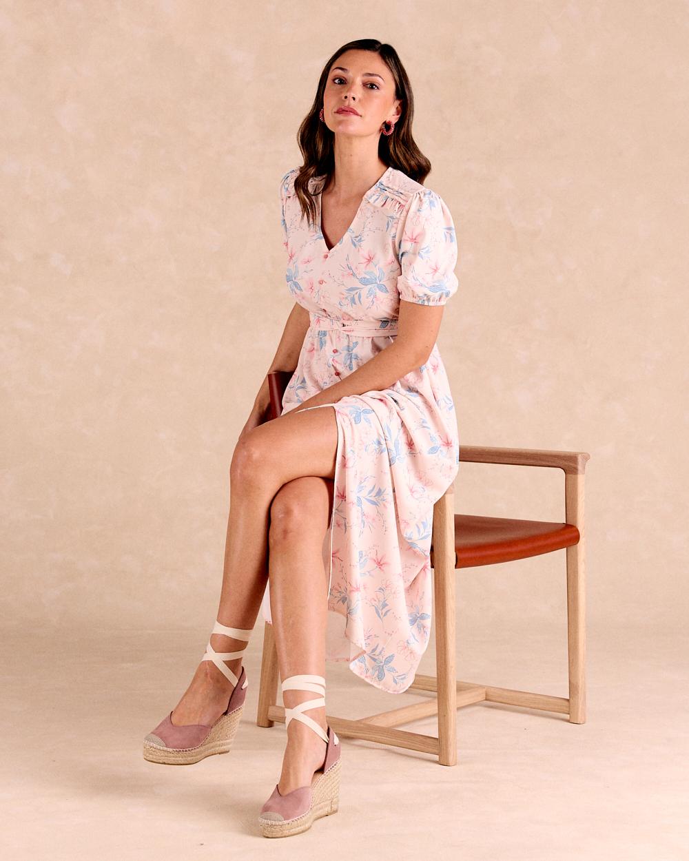 Vestido Largo Nude Bastina