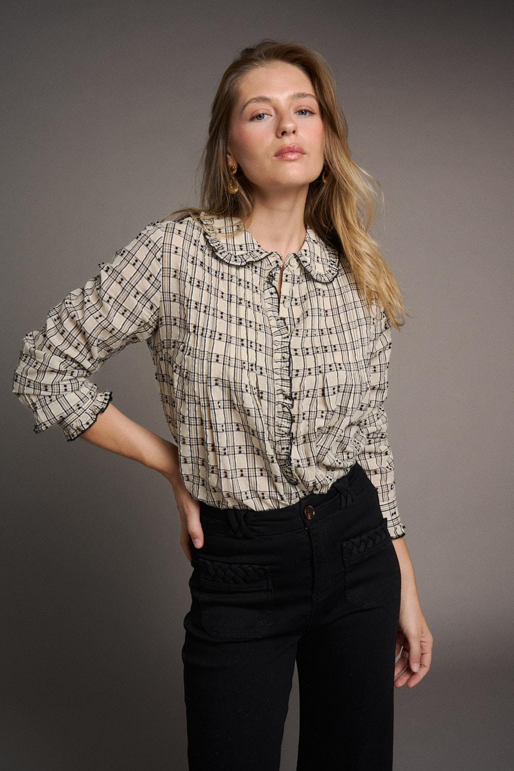 Blusa Cuadros Julia