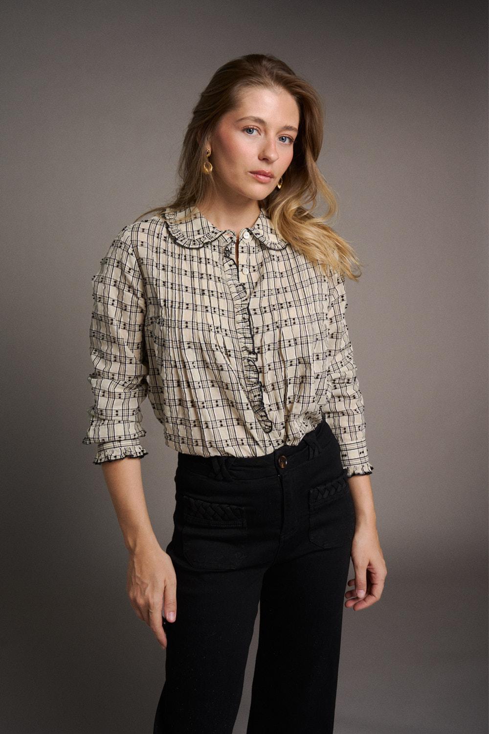 Blusa Cuadros Julia