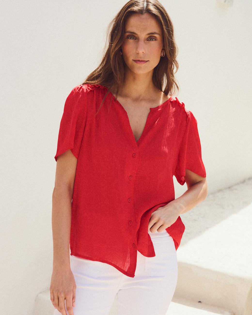 Blusa Roja Carmina