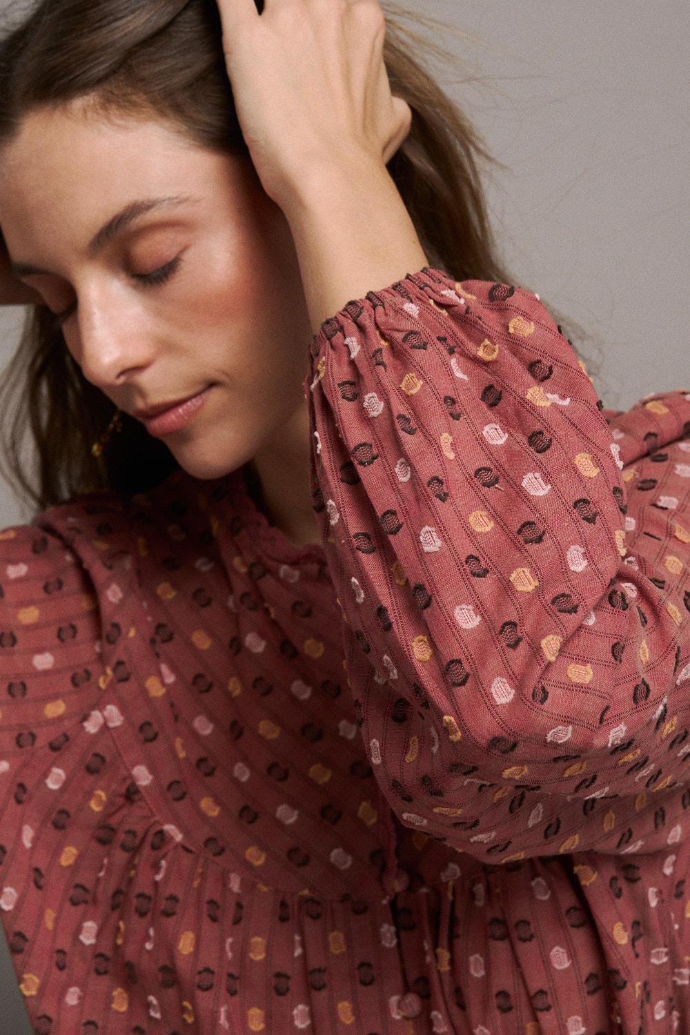Blusa Pespunte Céleste