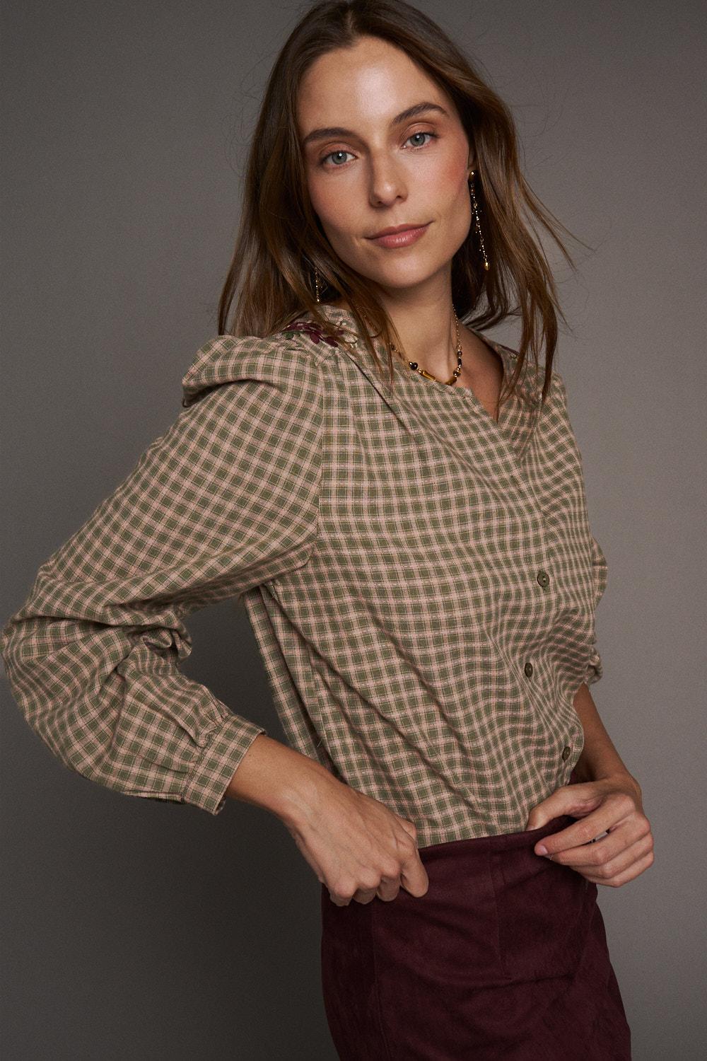 Camisa Bordada Fleur