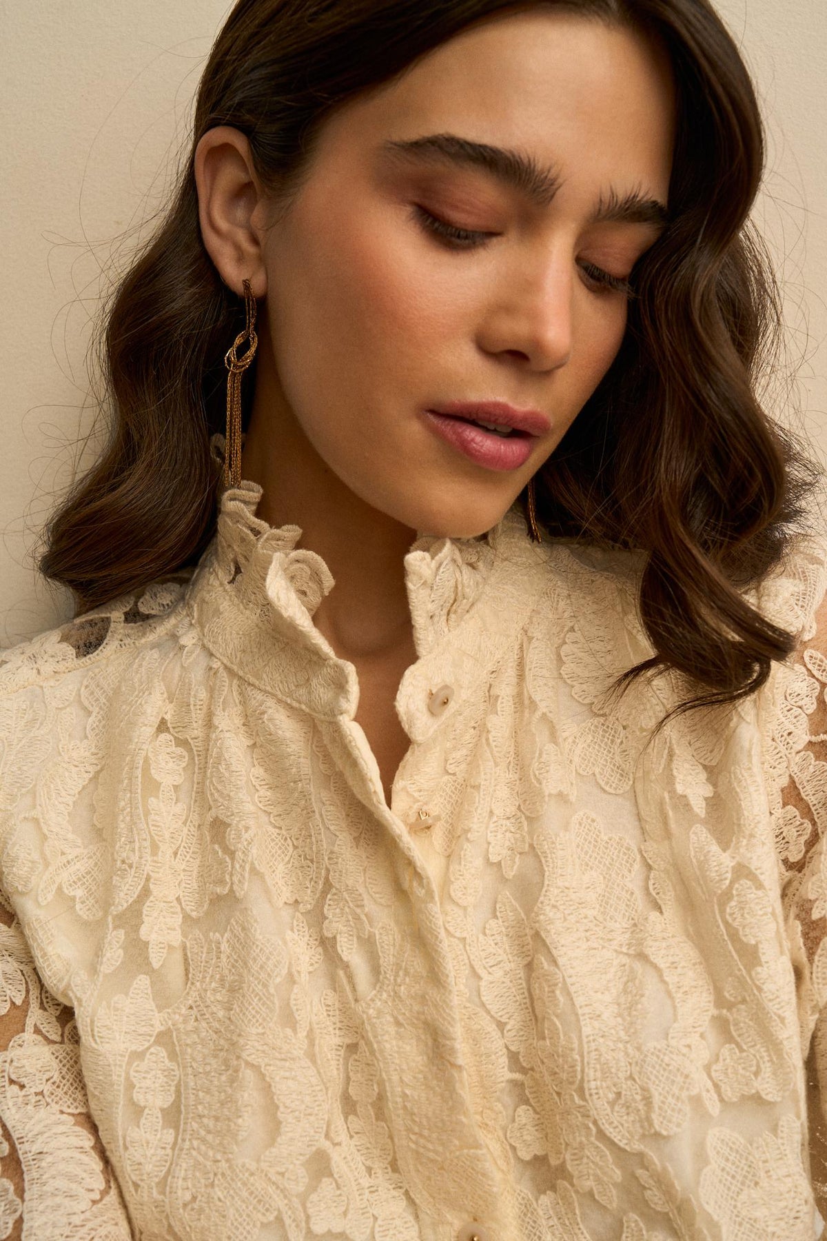 Blusa Encaje Floral Ismée