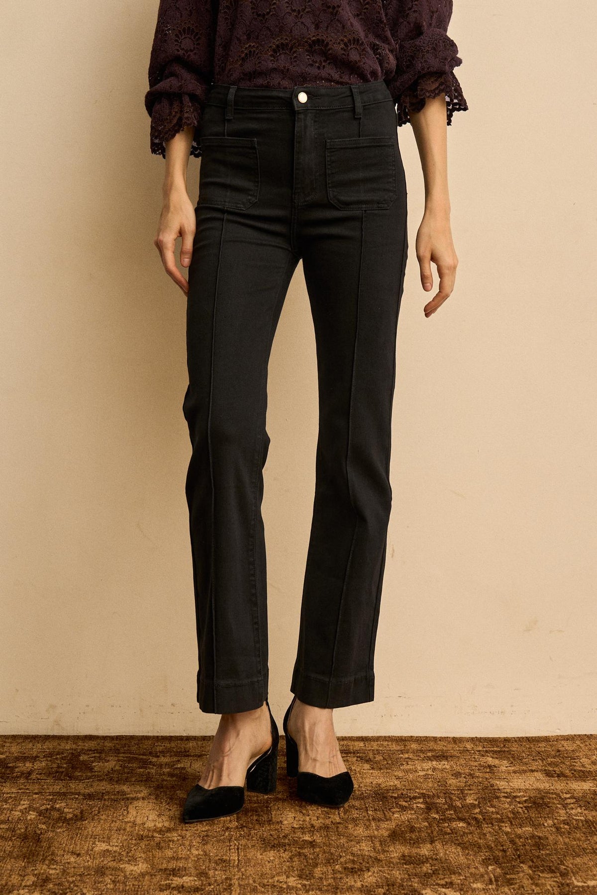 Pantalón Denim Bolsillos Elvire