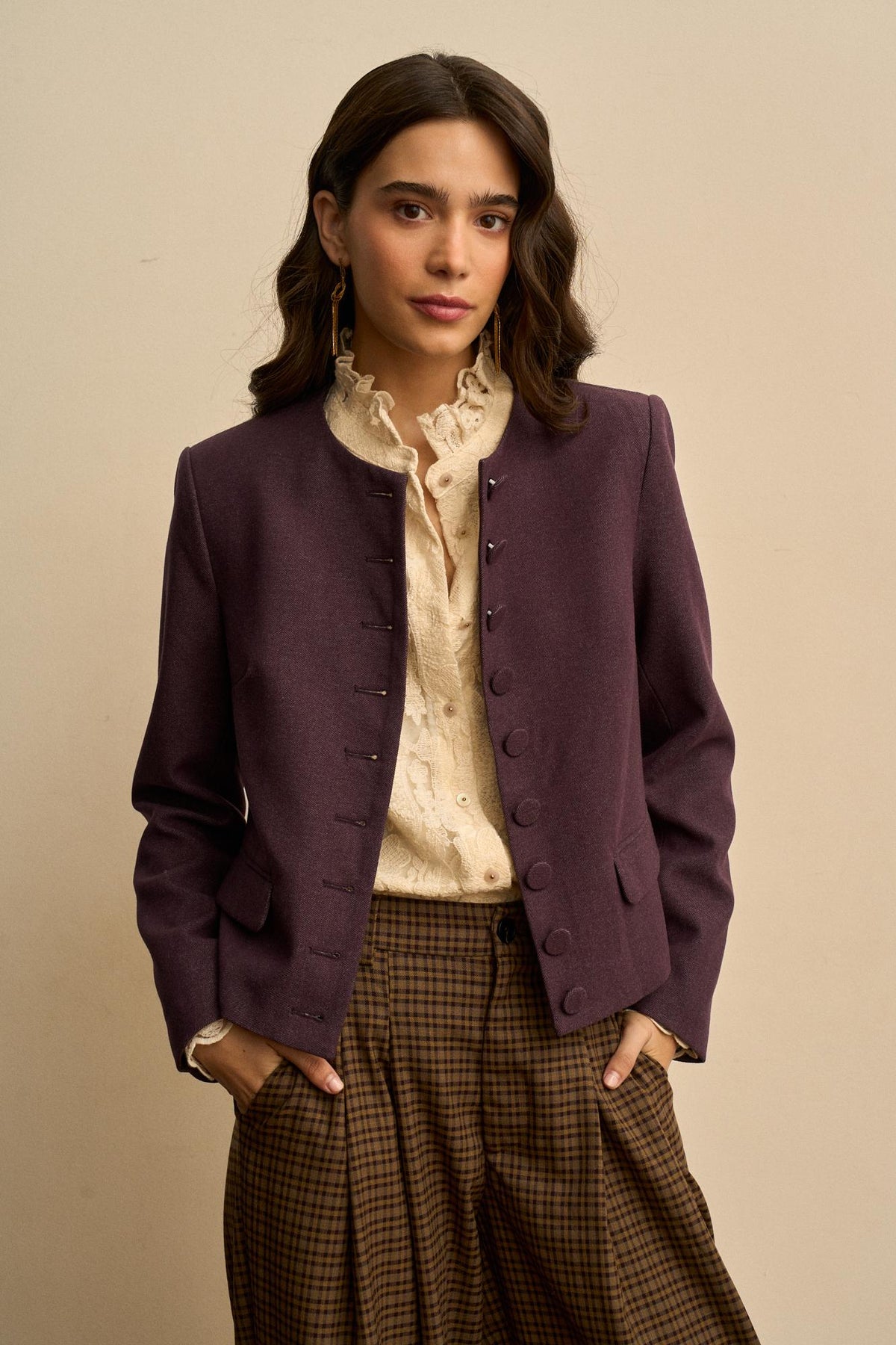 Chaqueta Cuello Redondo Esmée