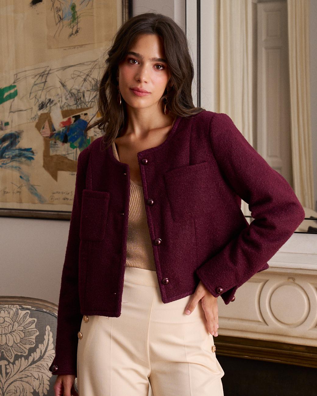 Chaqueta Burdeos Lorel