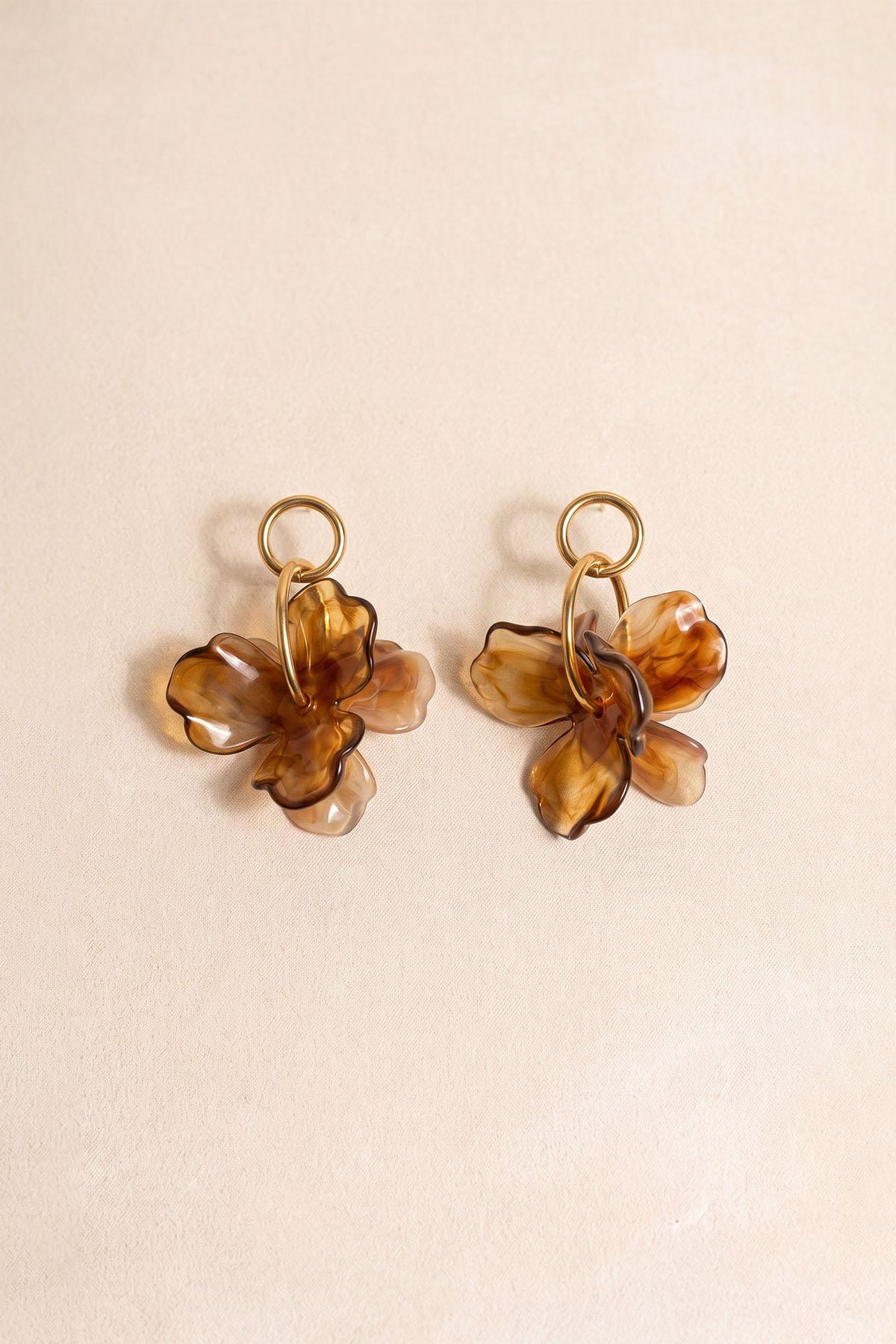 Pendientes Flor Nácar Susana