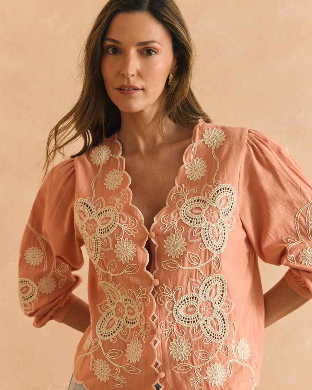 Camisa Bordados Flavia
