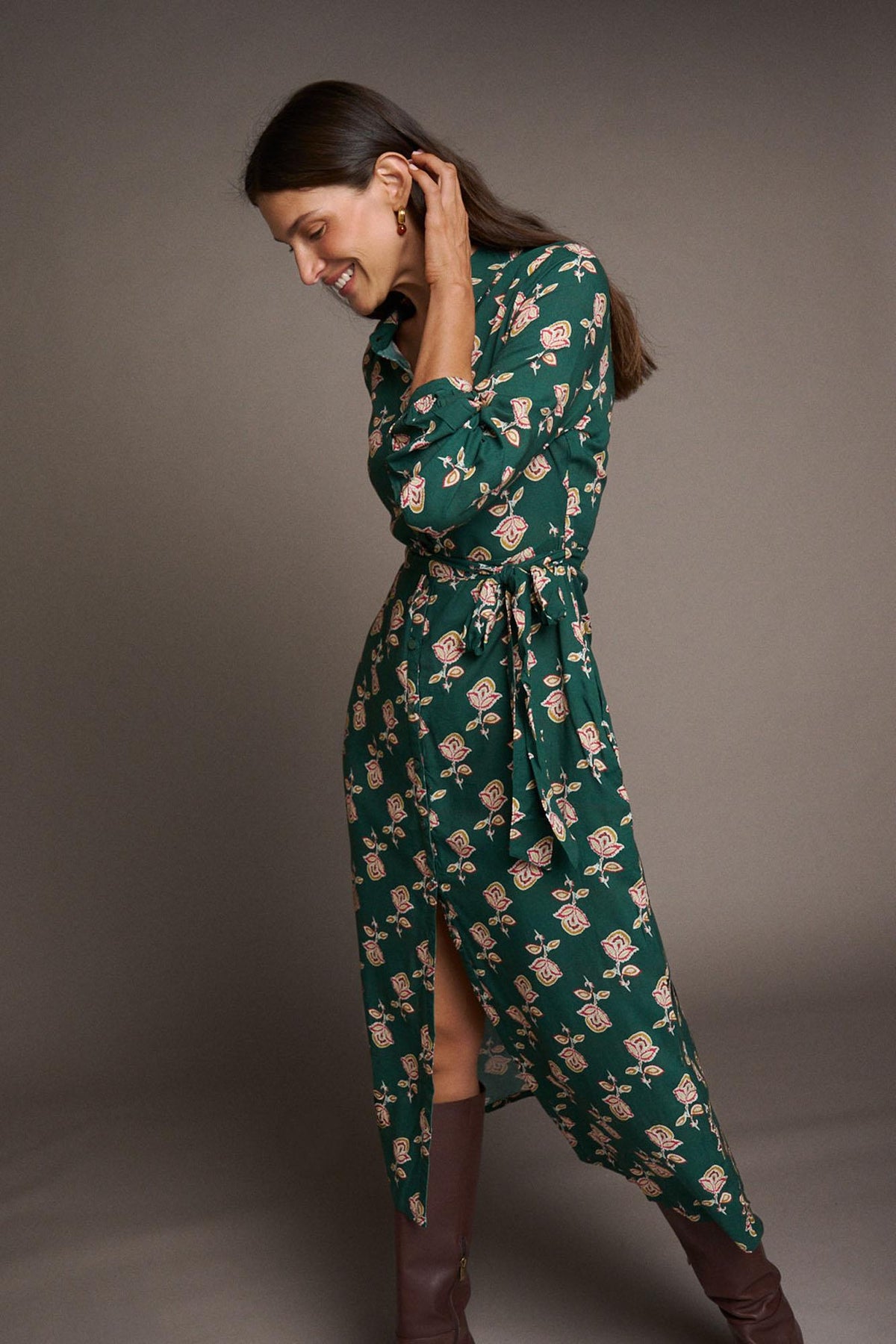 Vestido Midi Floral Maica
