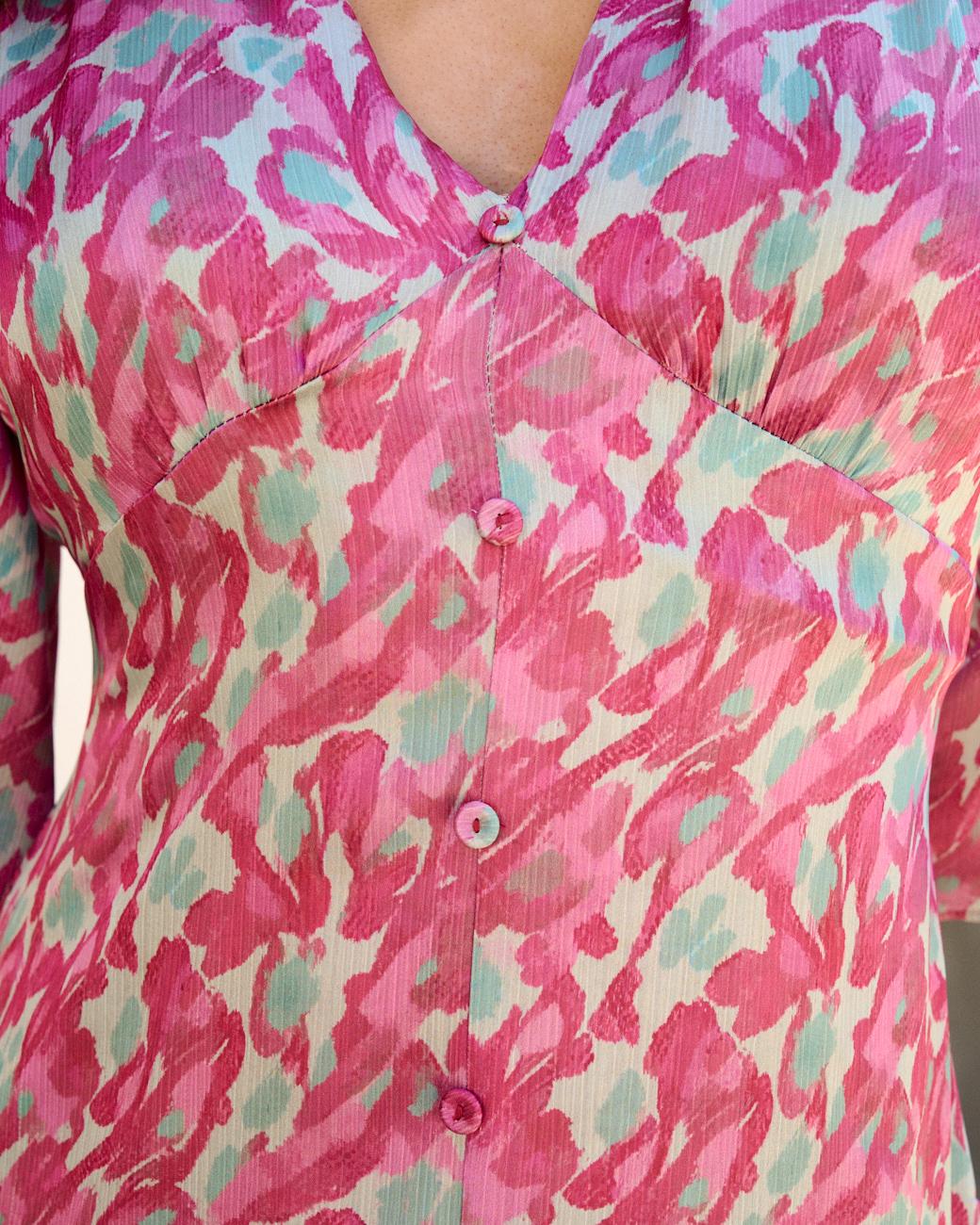 Vestido Estampado Violeta