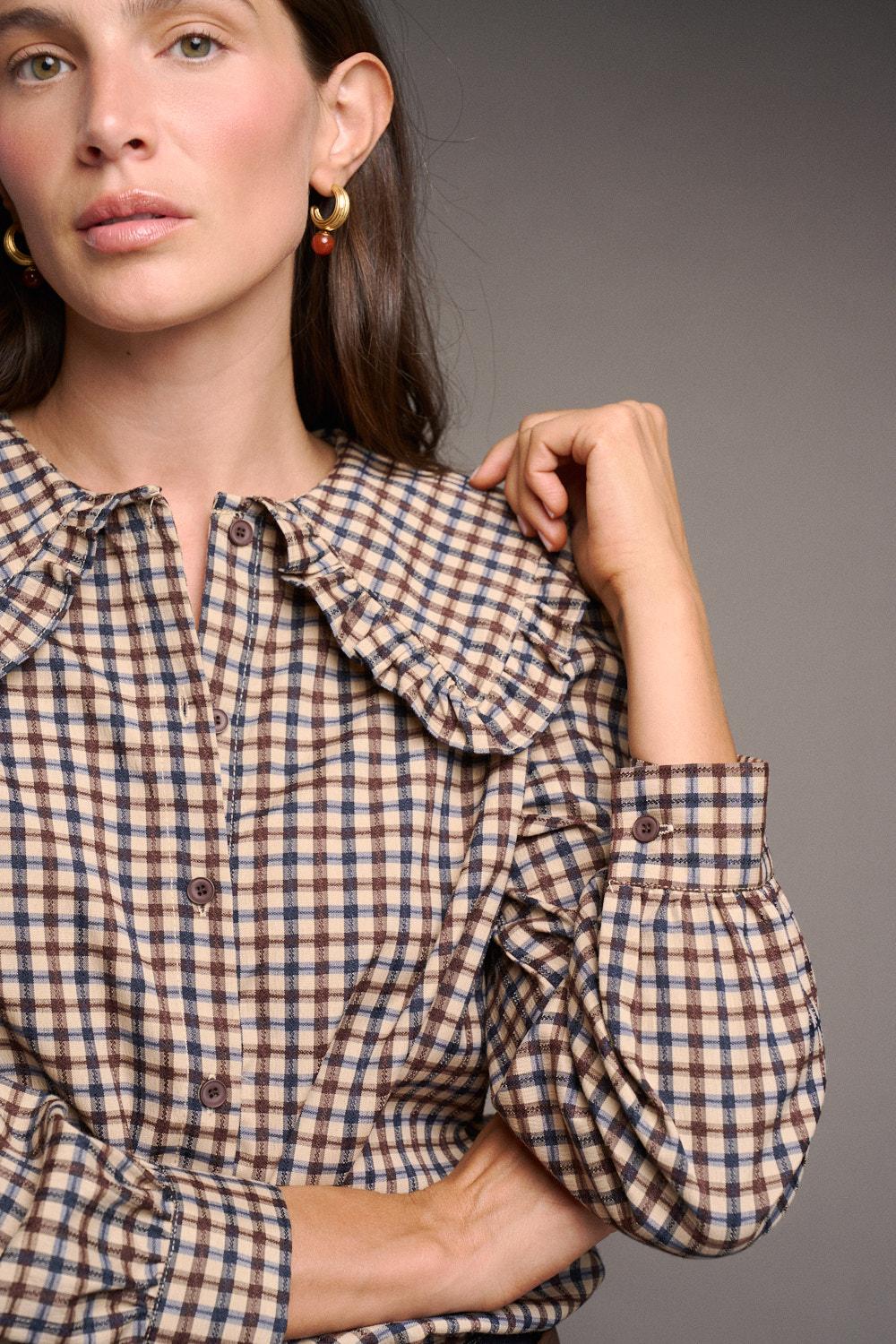 Blusa Cuadros Bérénice