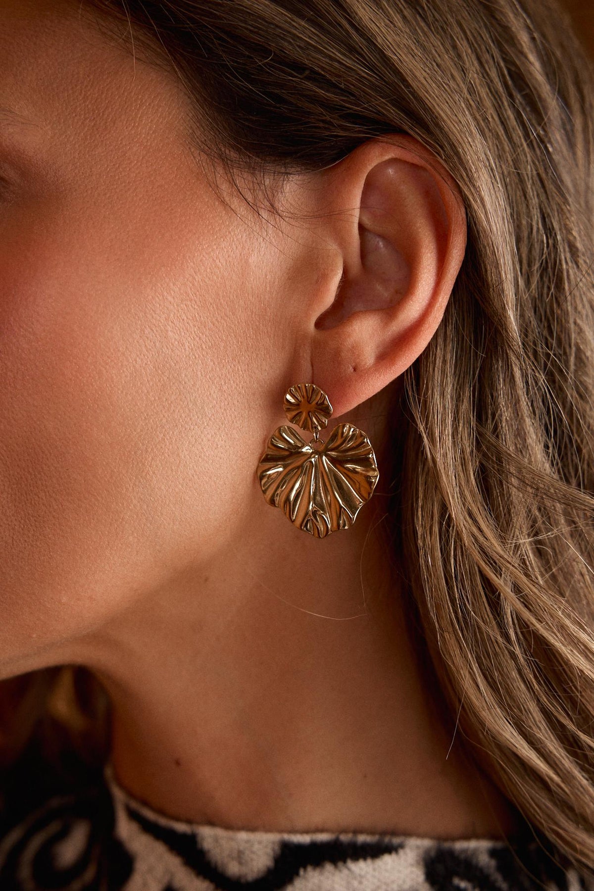 Pendientes Dorado Mona