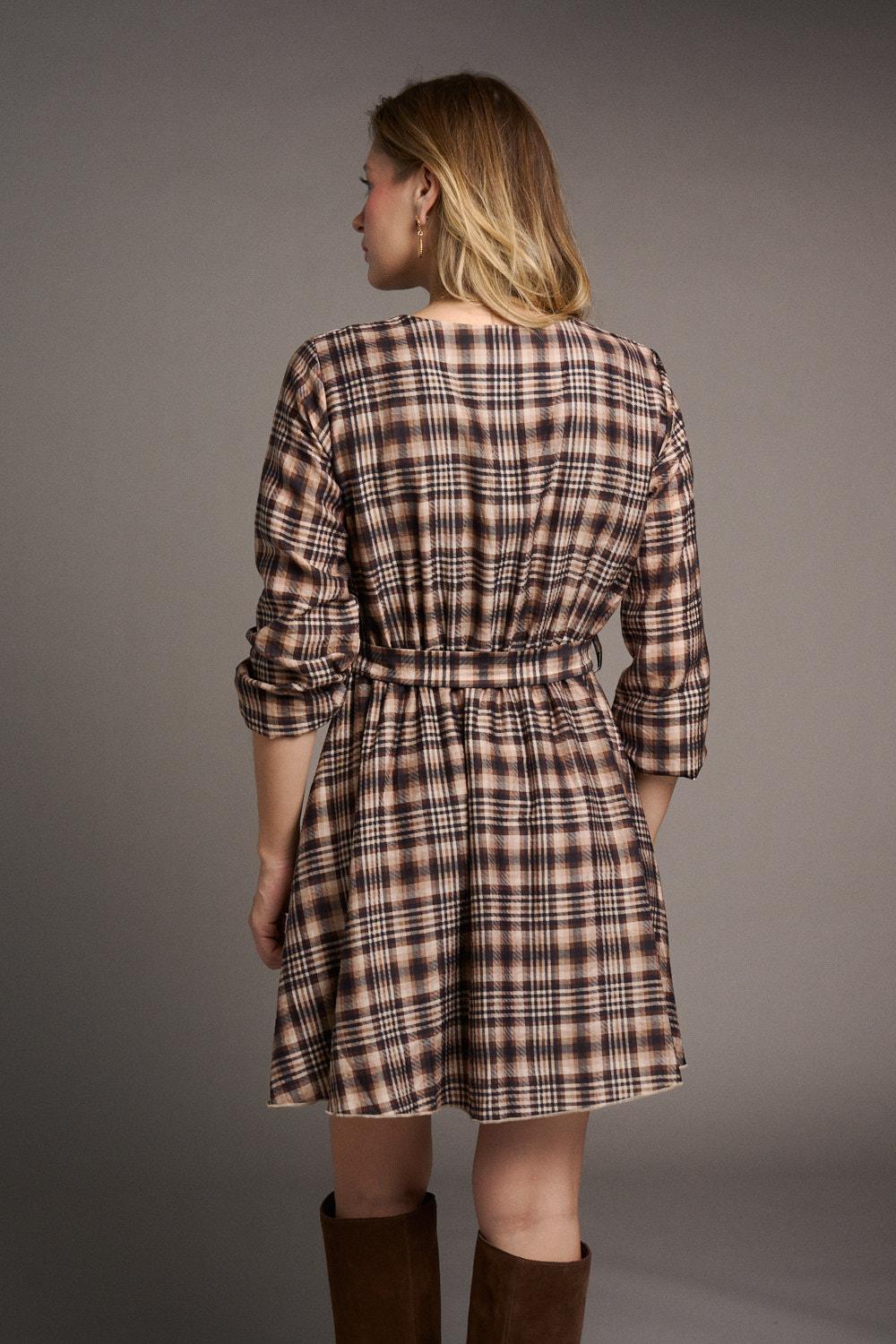Vestido Cuadros Diane