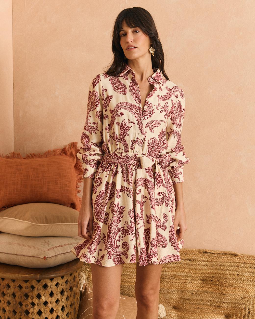 Vestido Corto Cerise