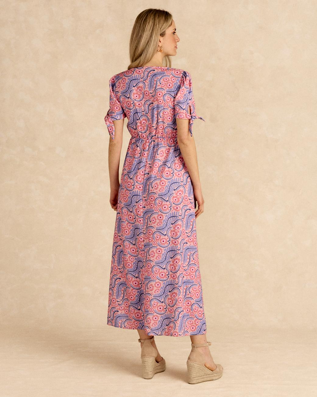 Vestido Largo Flores Elasci