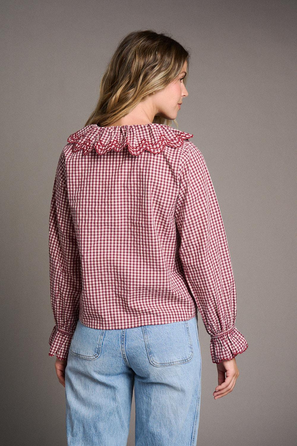Blusa Cuadros Aurelia