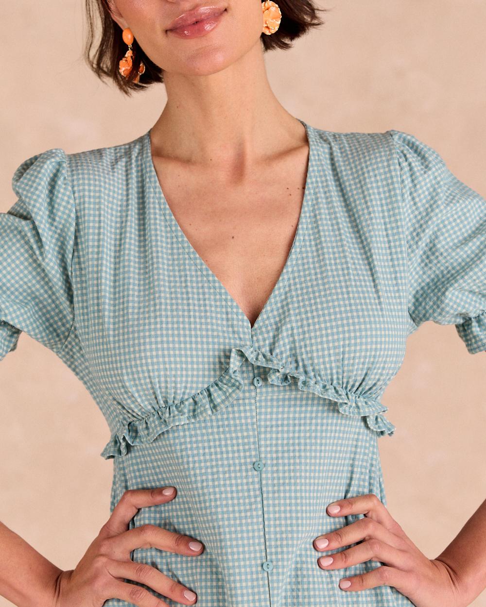 Vestido Largo Cuadros Giada