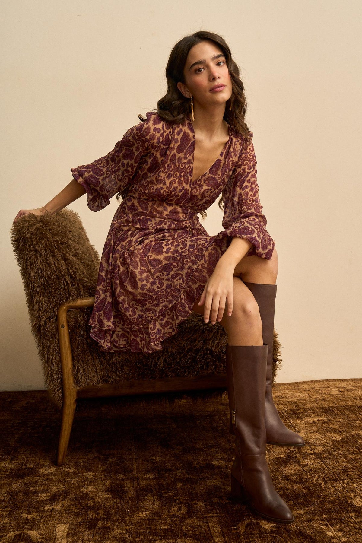 Vestido Corto Estampado Isaline
