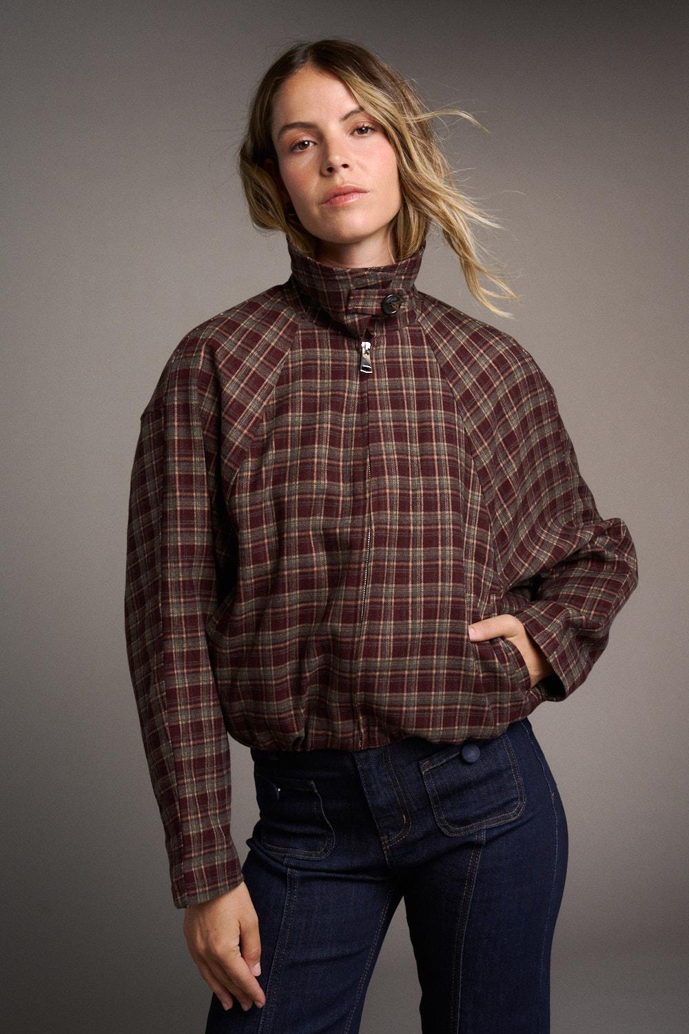 Bomber Cuadros Paloma