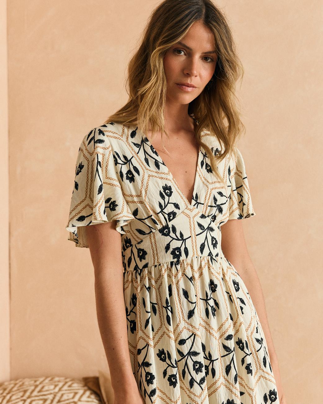 Vestido Beige Elsa