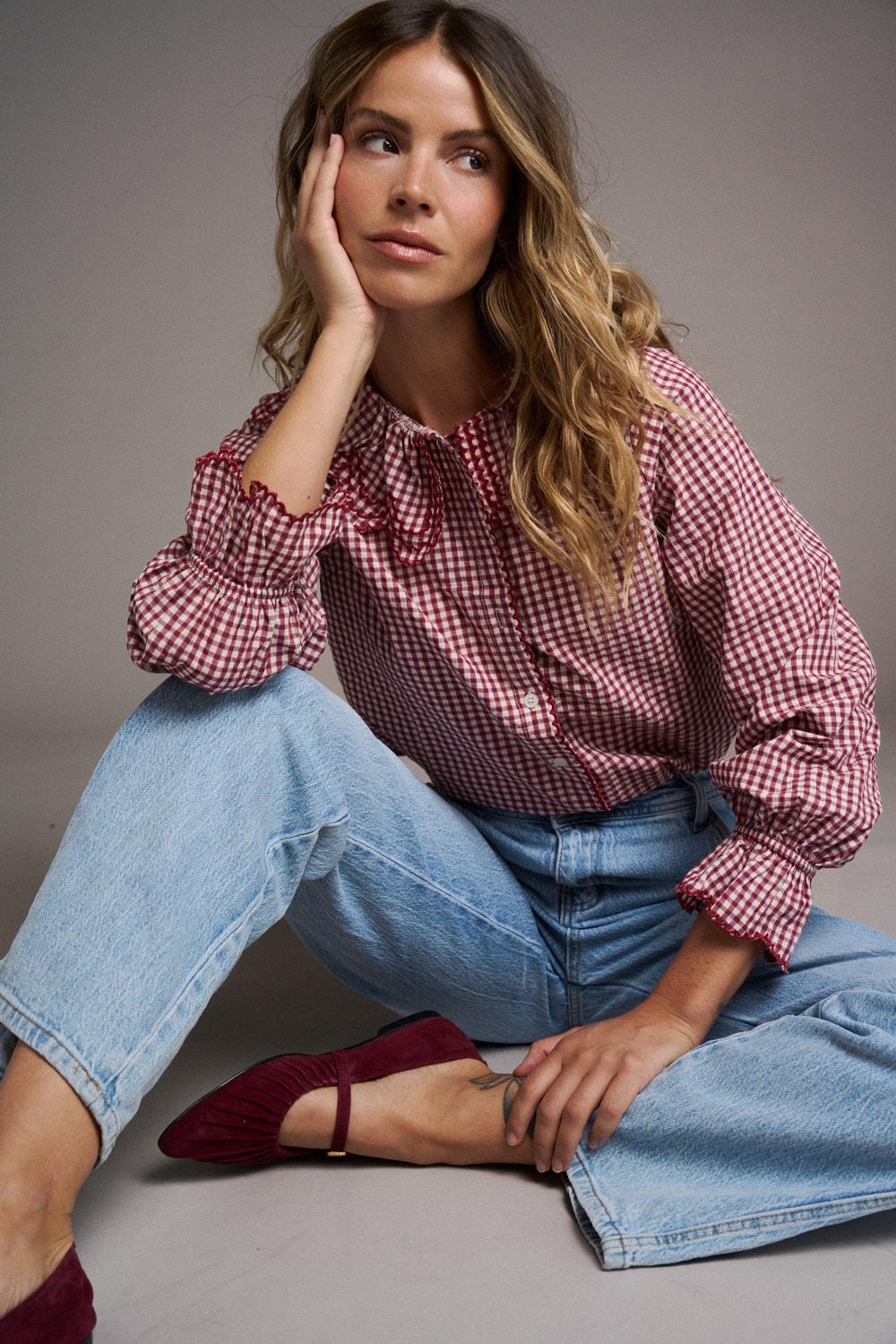 Blusa Cuadros Aurelia