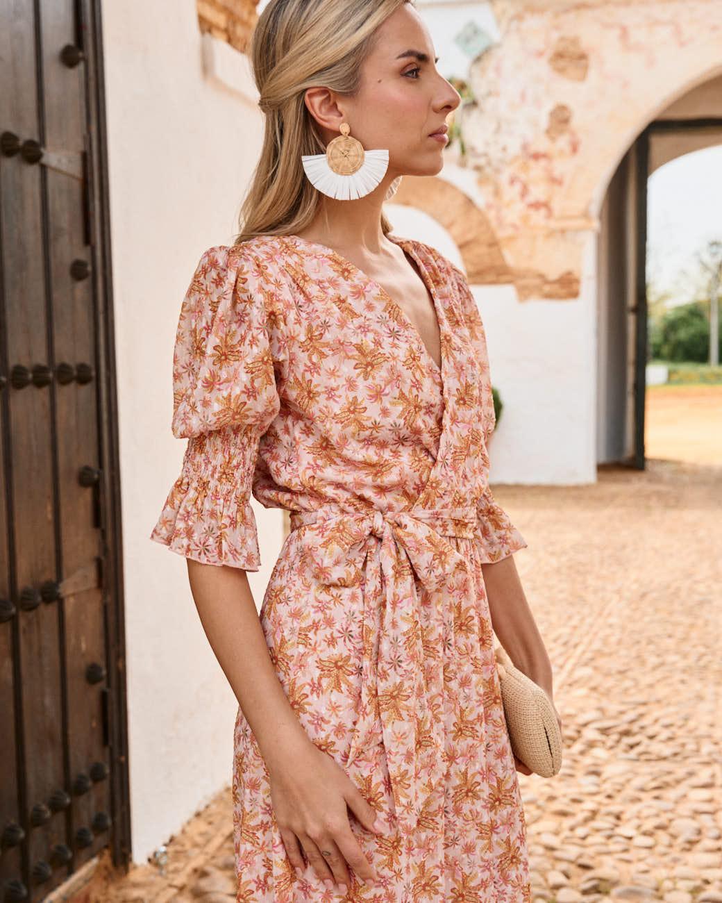 Vestido Flores Opera