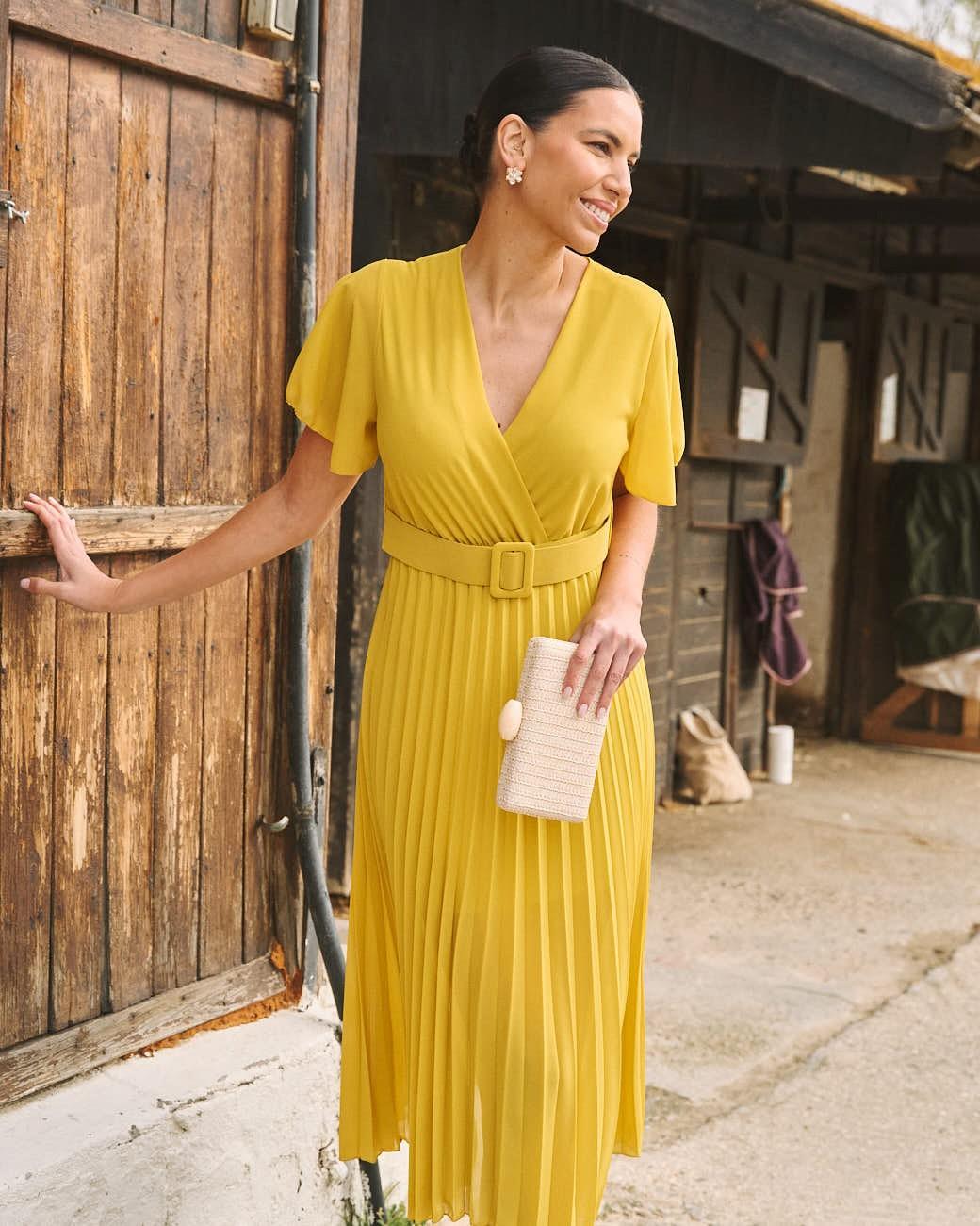Vestido Plisado Elodi