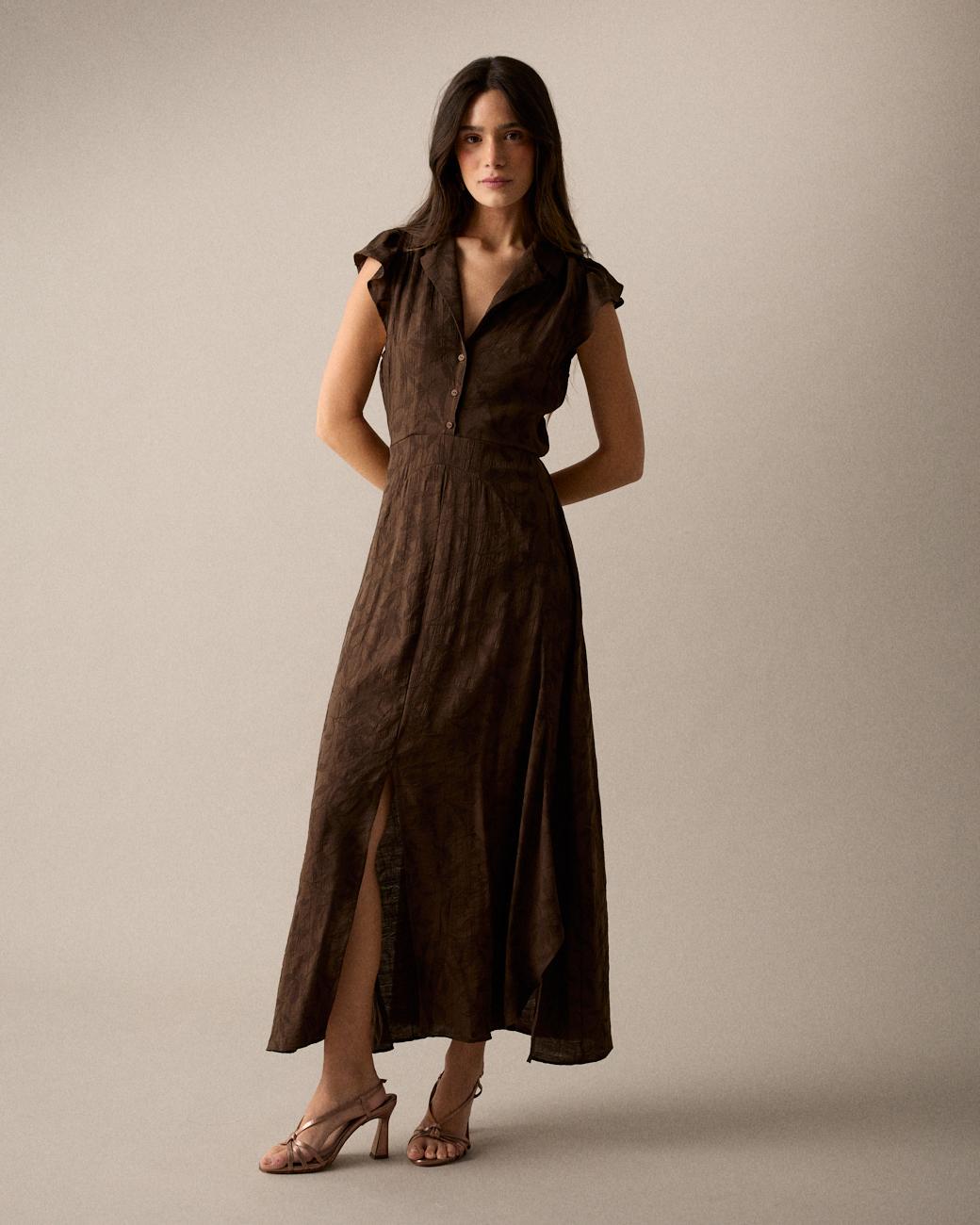 Vestido Marrón Eire